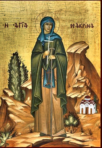 Преподобная Макрина младшая, сестра святителей Василия Великого и Григория Нисского